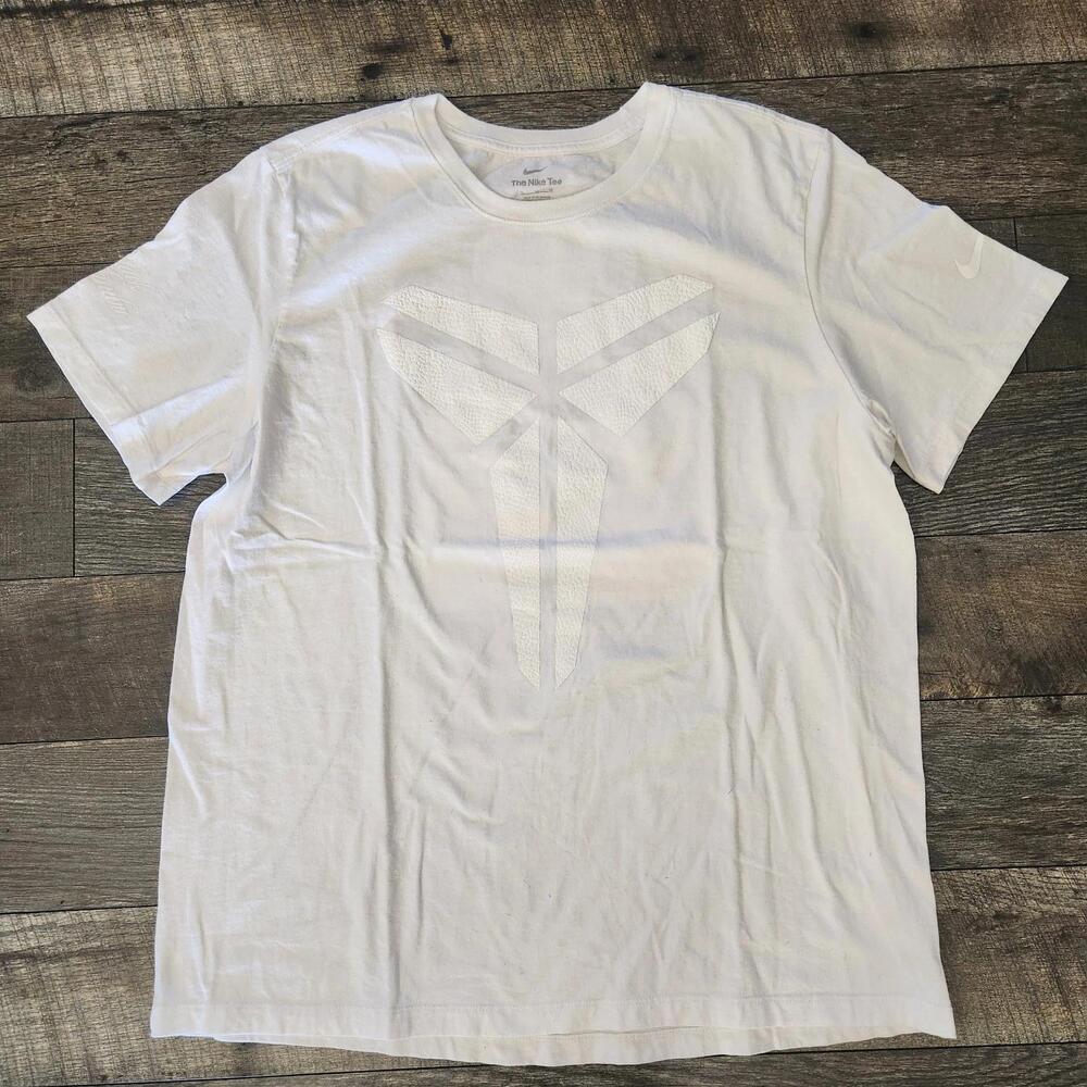 Kobe Black Mamba T Shirt Tee Mens White Double Sided Textured 8 24 Rare